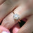 Pearl Hexagon Halo Ring