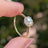 Pearl Hexagon Halo Ring