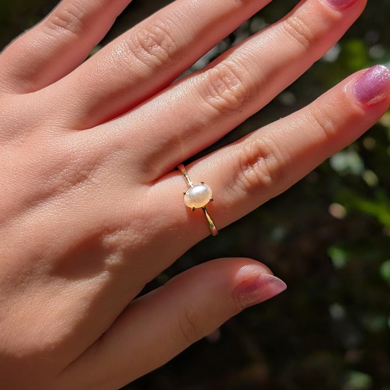 Pearl Oval Ring
