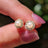 Pearl Halo Earrings