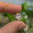 Vintage Teardrop Moissanite Halo Pendant Necklace