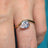 Sideways Lab Diamond Teardrop Ring