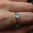 Sideways Lab Diamond Teardrop Ring