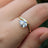 Sideways Lab Diamond Teardrop Ring