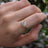 Sideways Lab Diamond Teardrop Ring