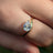 Sideways Lab Diamond Teardrop Ring