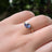 Sideways Tanzanite Teardrop Ring