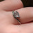 Sideways Rutilated Quartz Teardrop Ring