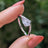 Sideways Rutilated Quartz Teardrop Ring