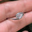 Sideways Rutilated Quartz Teardrop Ring