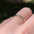 14K Multicolor Sapphire Star Half Eternity Band Rings Handmade Handcrafted