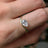 Pear Moissanite East West Sideways Ring