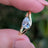 Pear Moissanite East West Sideways Ring