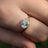 Pear Moissanite East West Sideways Ring