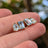 The Aurora - Toi et Moi Aquamarine Earrings Earrings Handmade Handcrafted