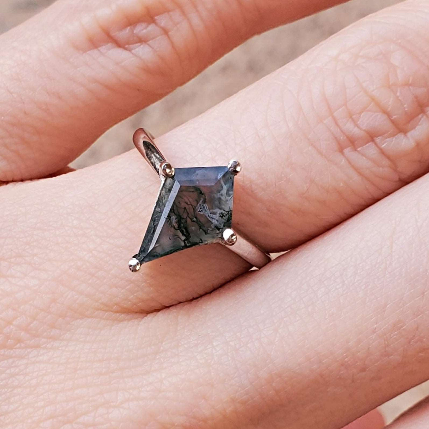 Last Call: Kite Moss Agate Ring