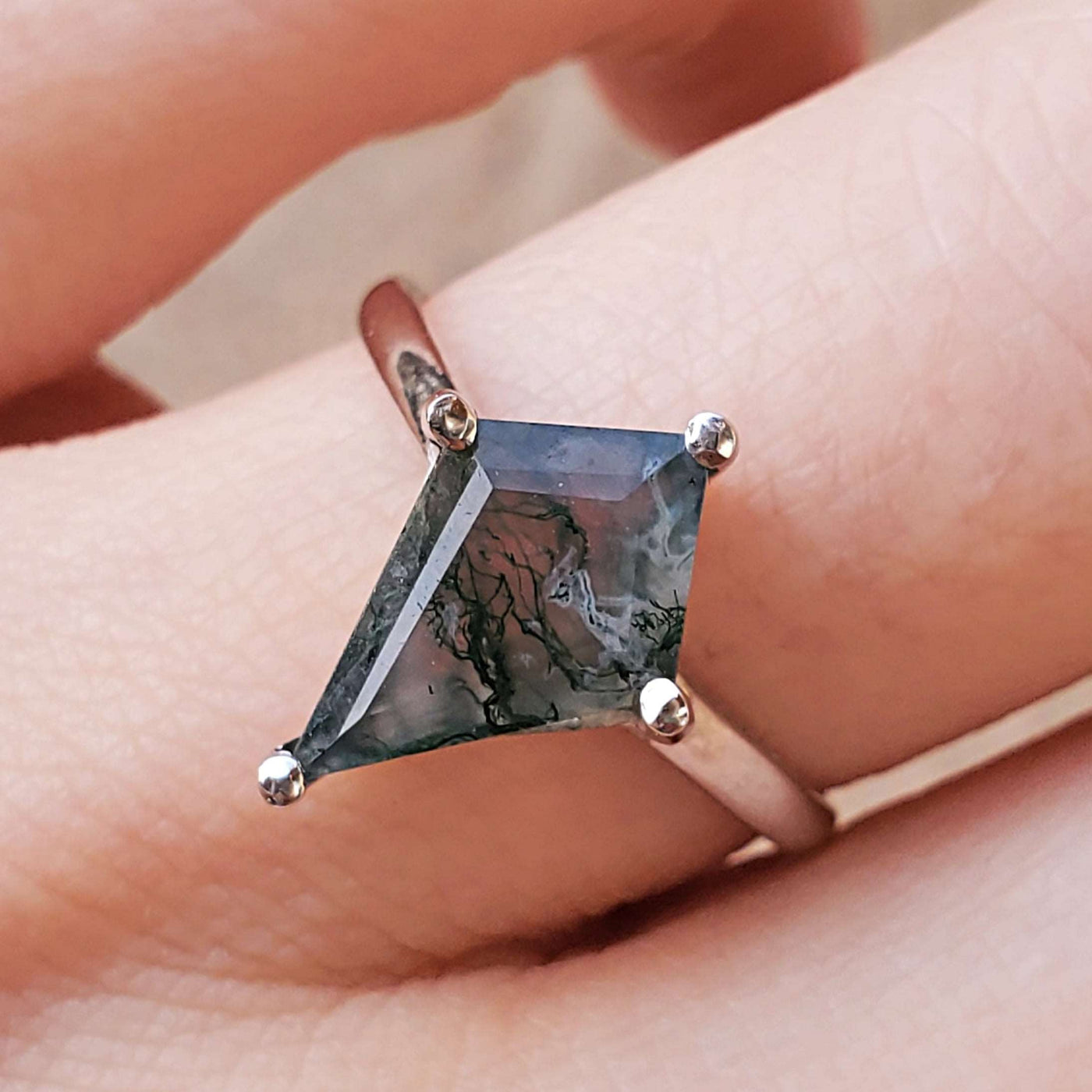 Last Call: Kite Moss Agate Ring