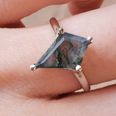 Last Call: Kite Moss Agate Ring