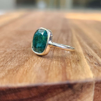 Emerald Bezel Ring