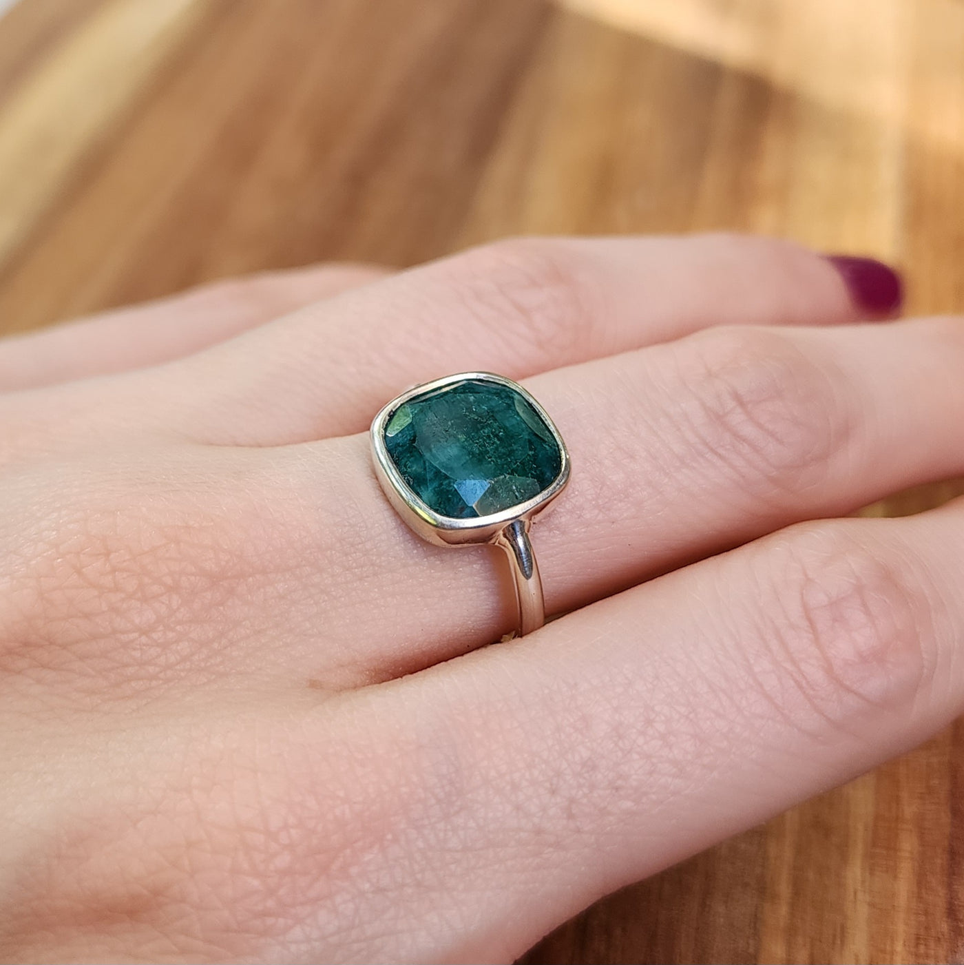 Emerald Bezel Ring