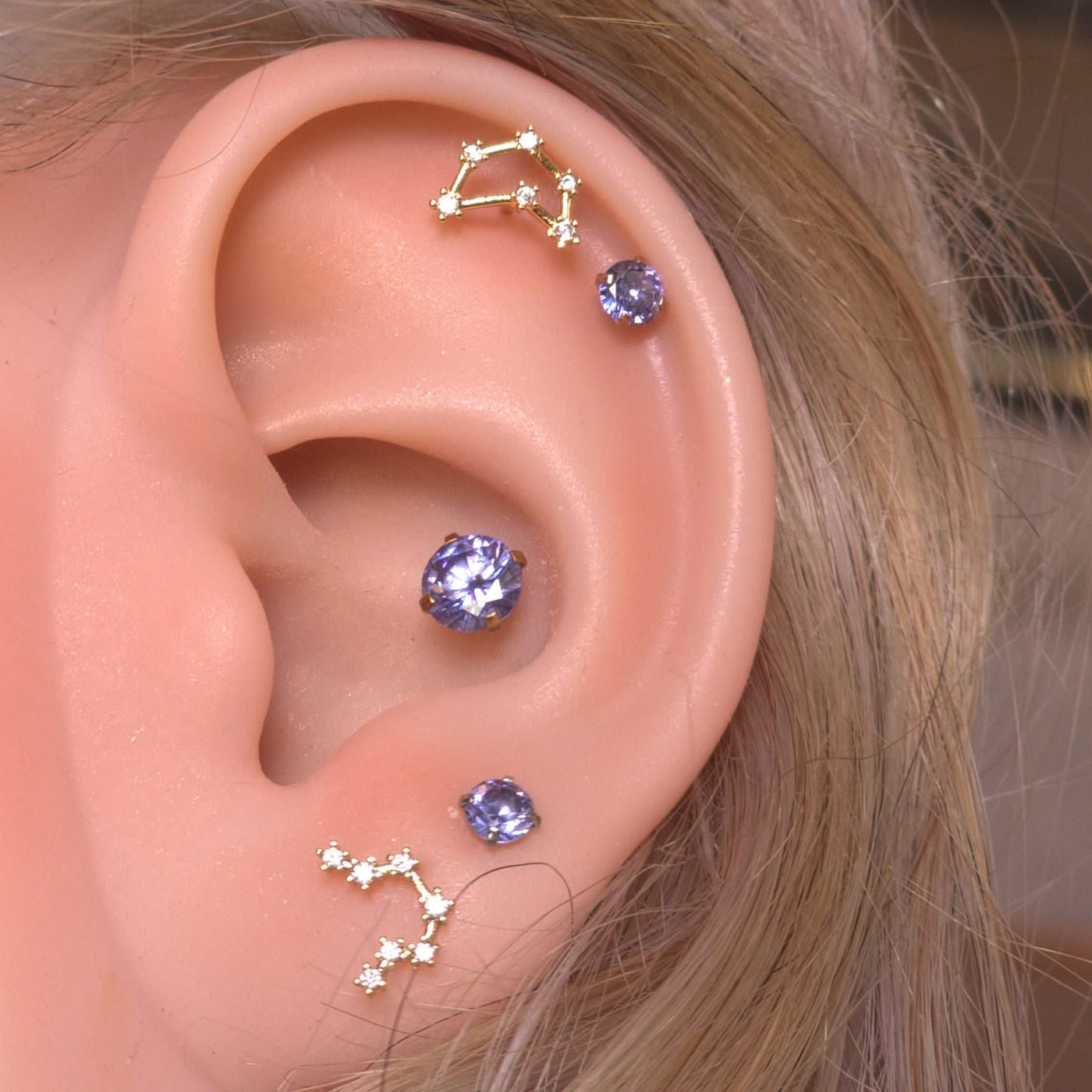 Cancer Constellation Star Astrology Earrings