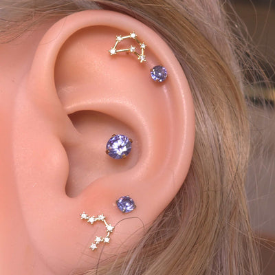 Gemini Constellation Star Astrology Earrings