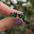 The Aurora - Toi et Moi Emerald Earrings Earrings Handmade Handcrafted