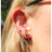 Halloween Tri-Cluster Stud Earrings Earrings Handmade Handcrafted