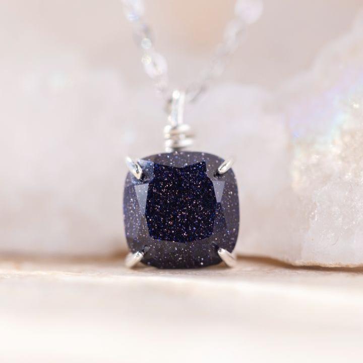 The Ashlynn - Blue Sandstone Necklace