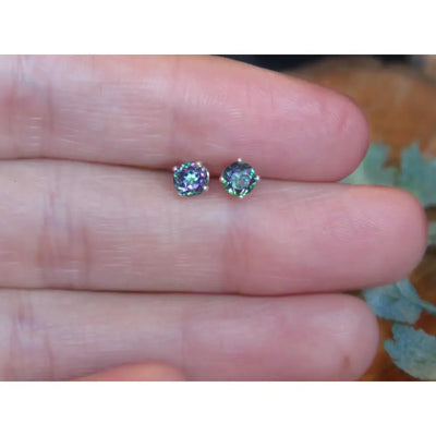 3mm Stud Earrings - Push or Flatback Earrings Handmade Handcrafted
