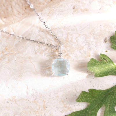 The Ashlynn - Natural Aquamarine Necklace