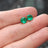 Faceted Natural Emerald Doublet Earrings Earrings Handmade Handcrafted