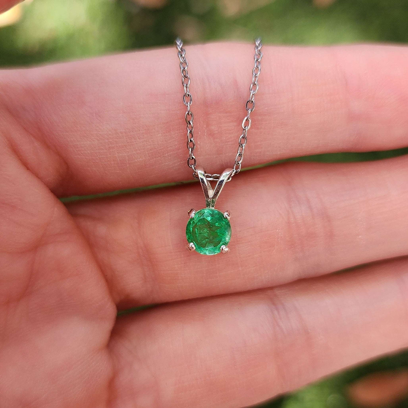 Emerald Doublet Necklace