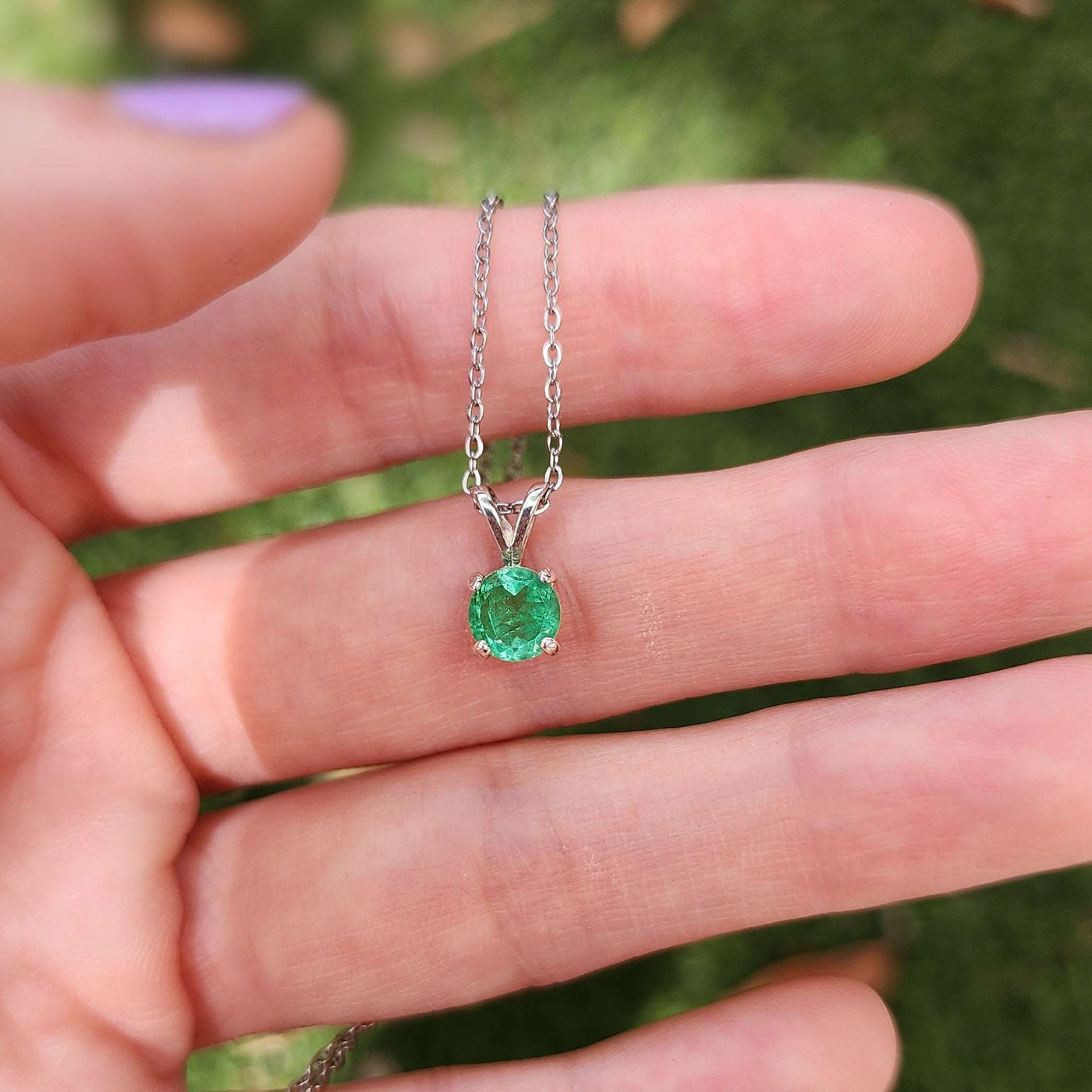 Emerald Doublet Necklace