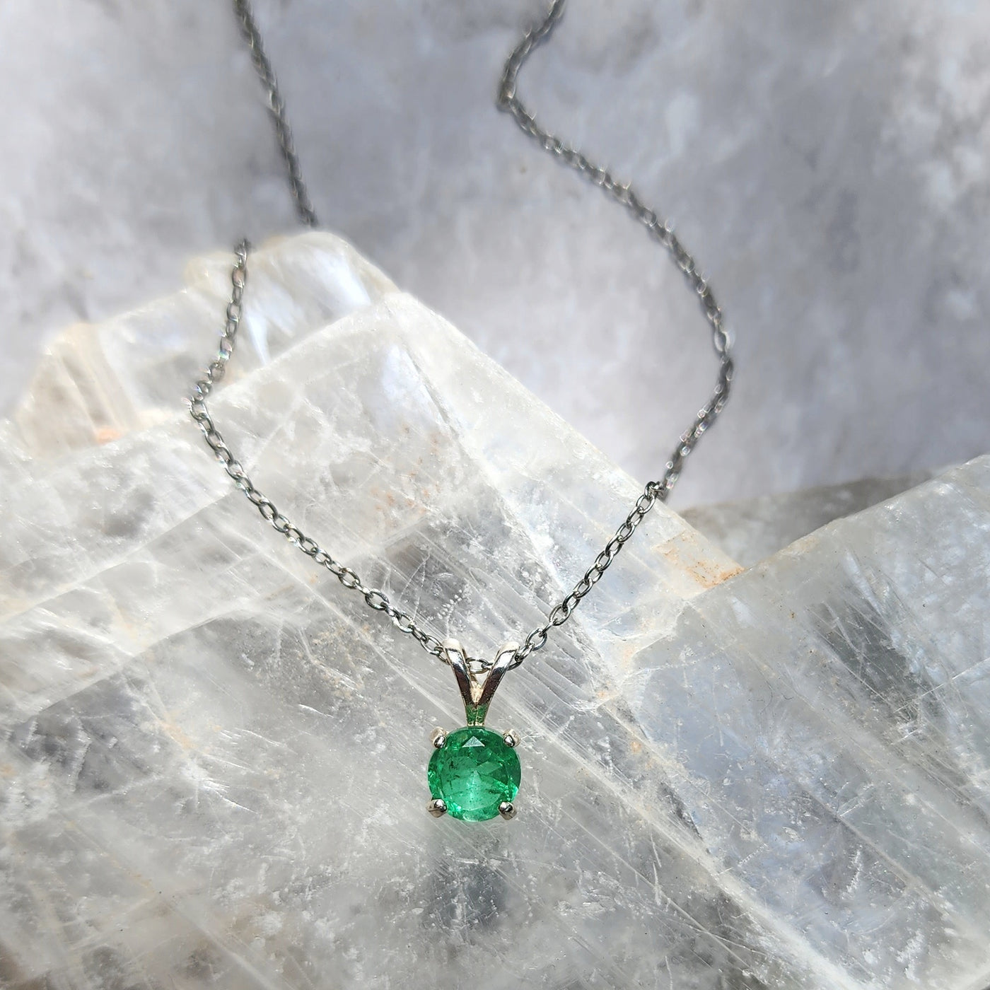 Emerald Doublet Necklace