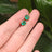 Faceted Natural Emerald Doublet Earrings Earrings Handmade Handcrafted