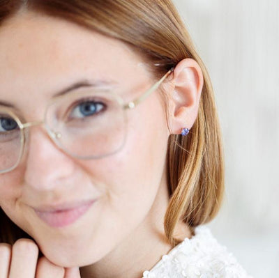 LS Tanzanite Stud Earrings