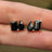 The Aurora - Toi et Moi Onyx Earrings Earrings Handmade Handcrafted