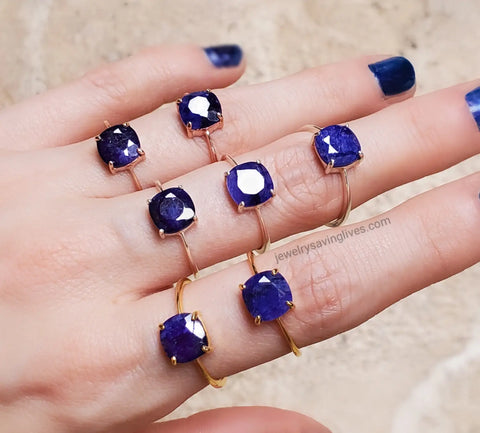 september birthstone - sapphire