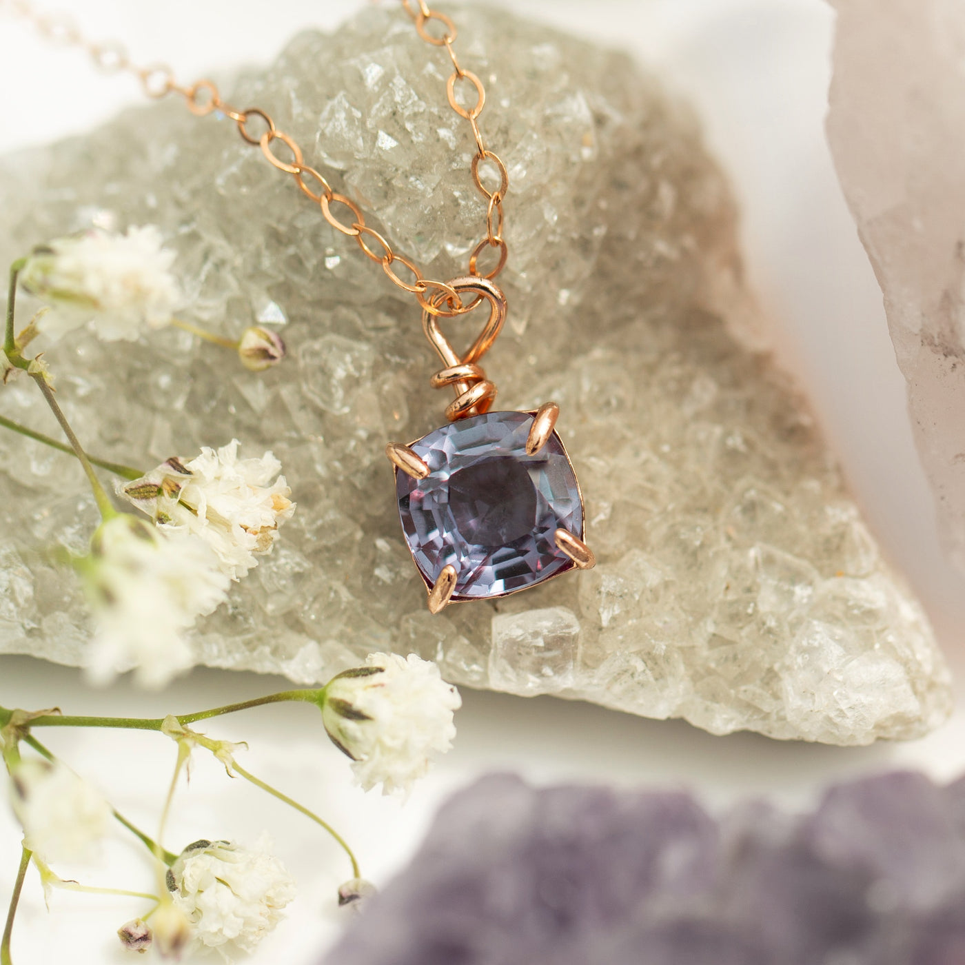 The Ashlynn - Brilliant Alexandrite Necklace