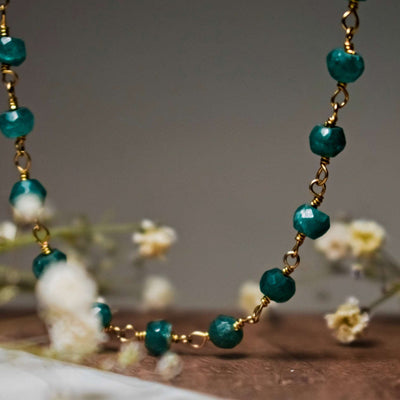 Emerald Beaded Necklace