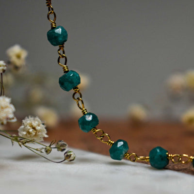 Emerald Beaded Bracelet