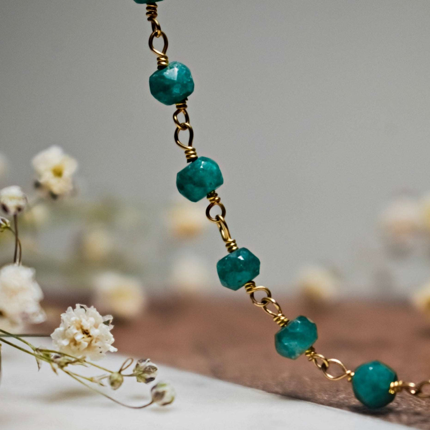 Emerald Beaded Necklace