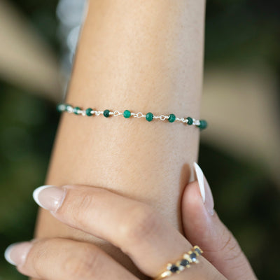 Emerald Beaded Bracelet