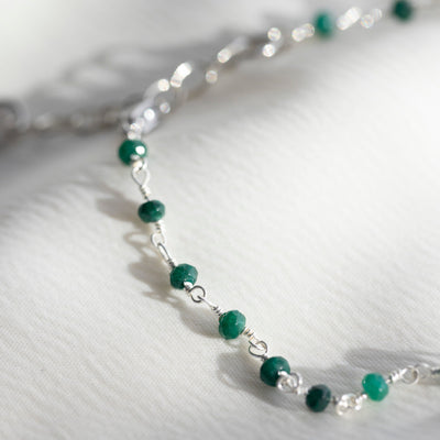 Emerald Beaded Bracelet