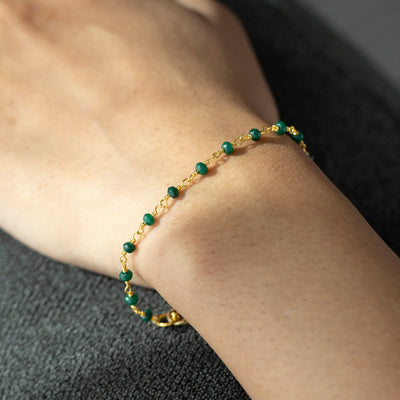 Emerald Beaded Bracelet