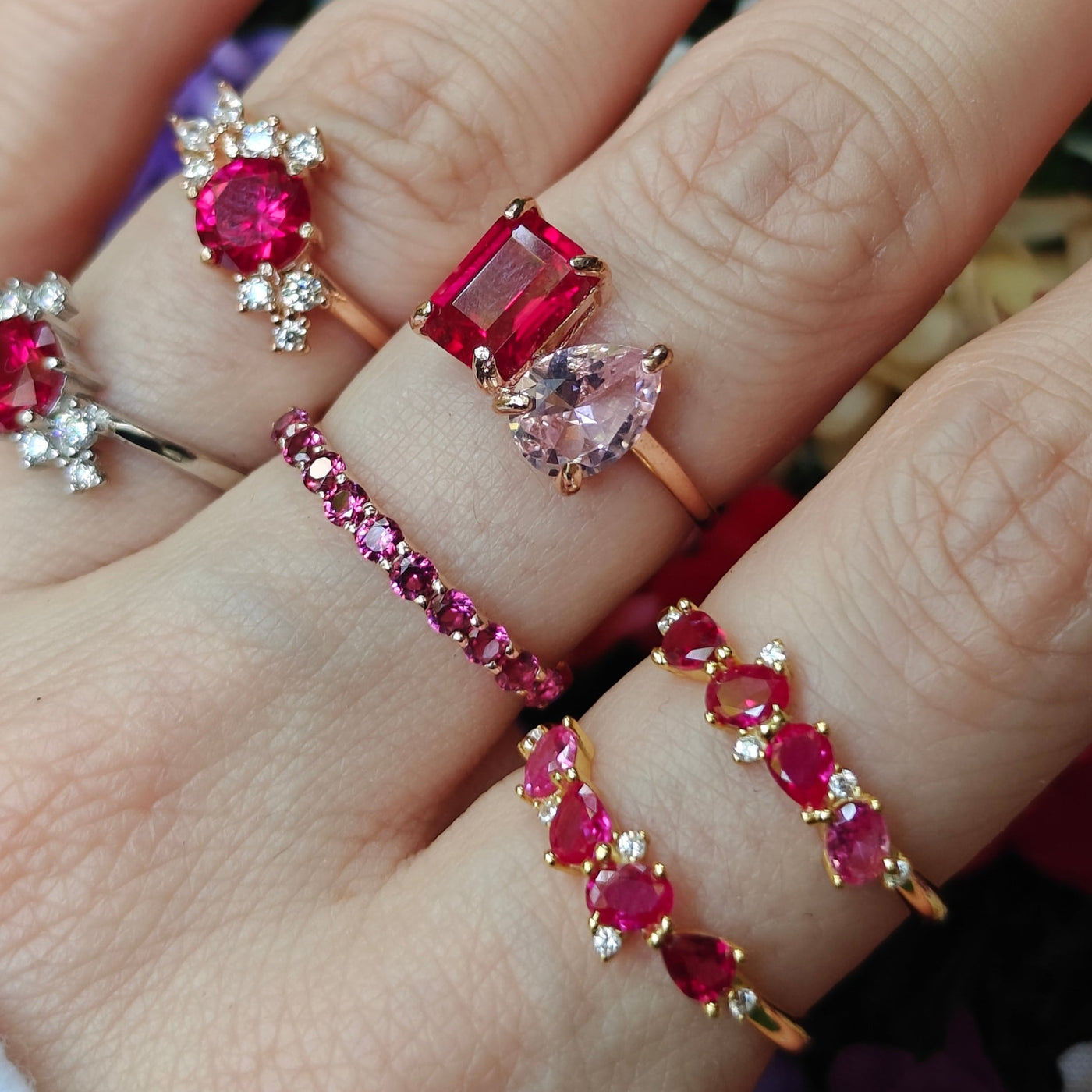 The Legacy - Ruby Cluster Ring