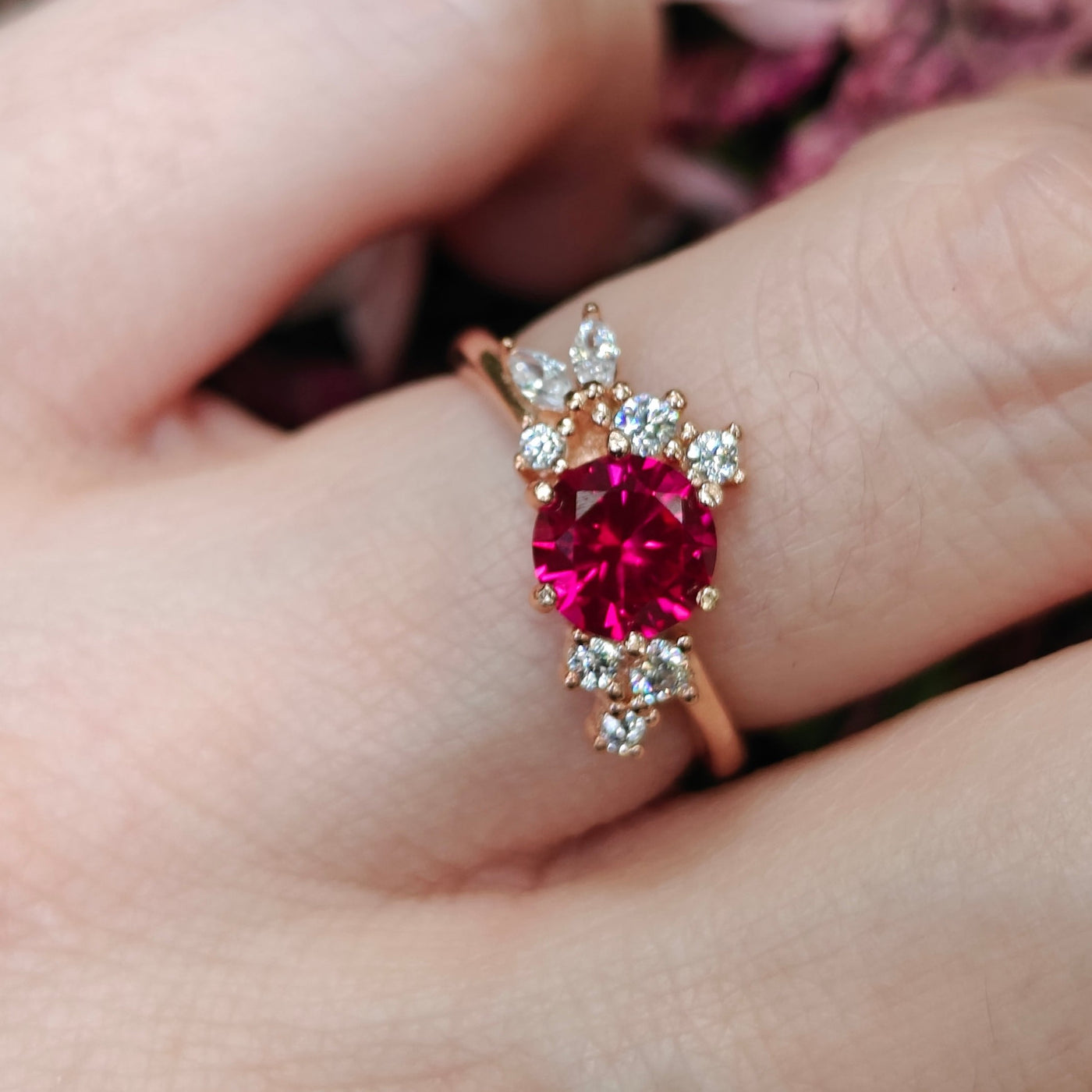 The Legacy - Ruby Cluster Ring