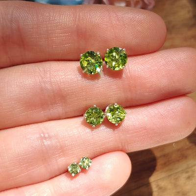 Peridot Stud Earrings