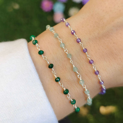 Birthstone Beaded Bracelet